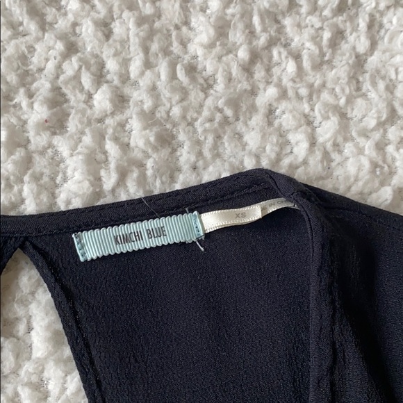 Black Kimchi Blue Open Back Blouse - Picture 3 of 4
